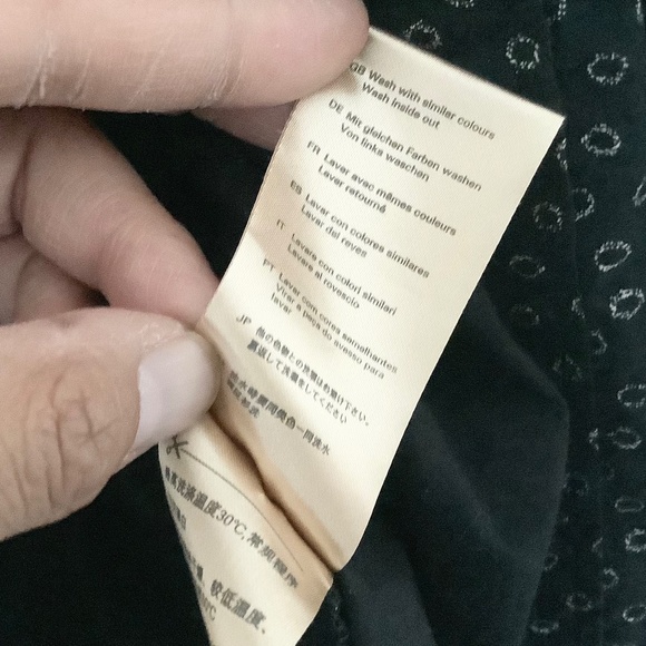 USED Mens XXL Scotch & Soda Button Down Long Sleeve Black Cotton Shirt Classic - Picture 6 of 9